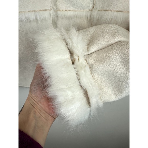 Pre-Loved Y2K Lisa International Fur Trimmed Jacket MED - Picture 2 of 7